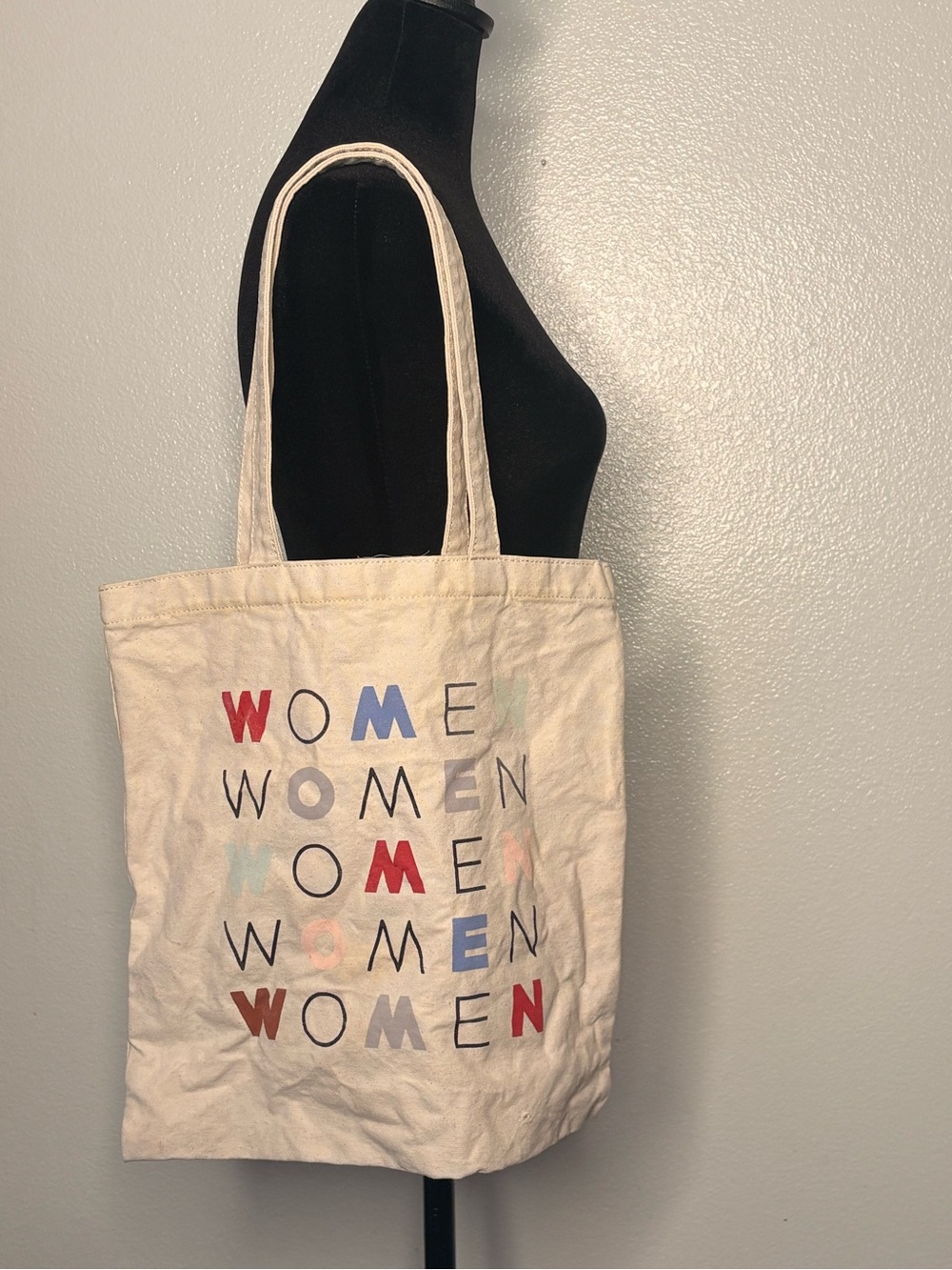 Madewell Cream Canvas Tote with Multicolor WOMEN Graphic